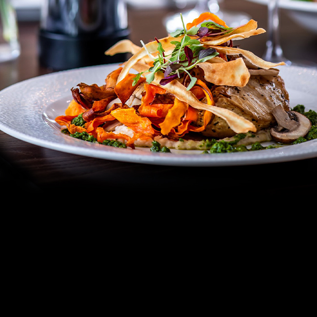 Vegan menu at The Midland