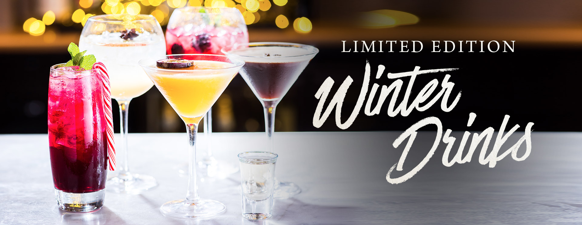 Winter cocktails and long drinks at The Midland